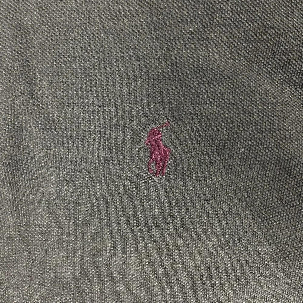 Vintage 90s Polo Ralph Lauren Long Sleeve Polo Size Medium Green Purple Pony